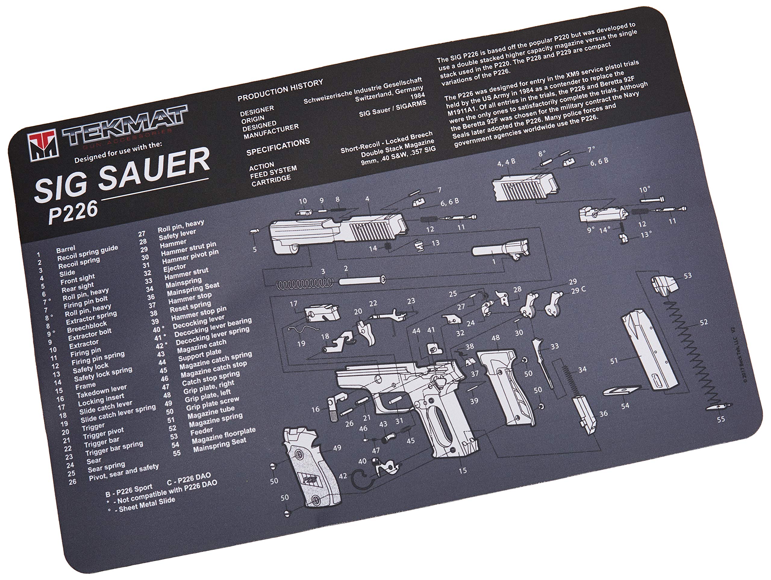 まっとしページ Amazon.com : TekMat Cleaning Mat for use with Sig Sauer P226